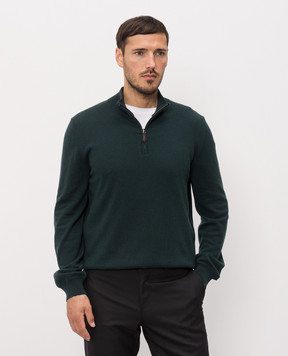 ISAIA Green cashmere jumper MG8493YP003
