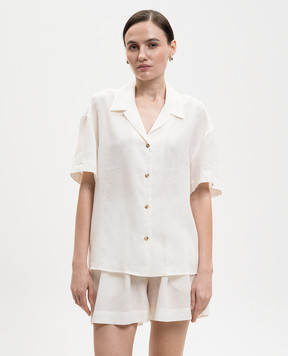Asceno White Prague linen shirt T022F06C78
