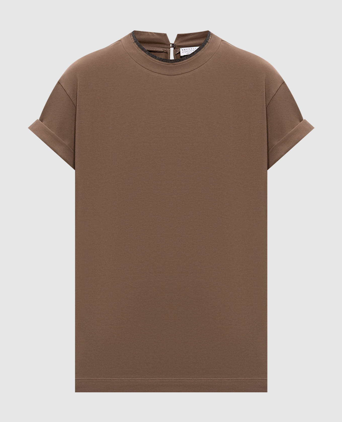 Brown layered T-shirt