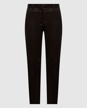 JOSEPH Coleman Brown Leather Pants JF010069