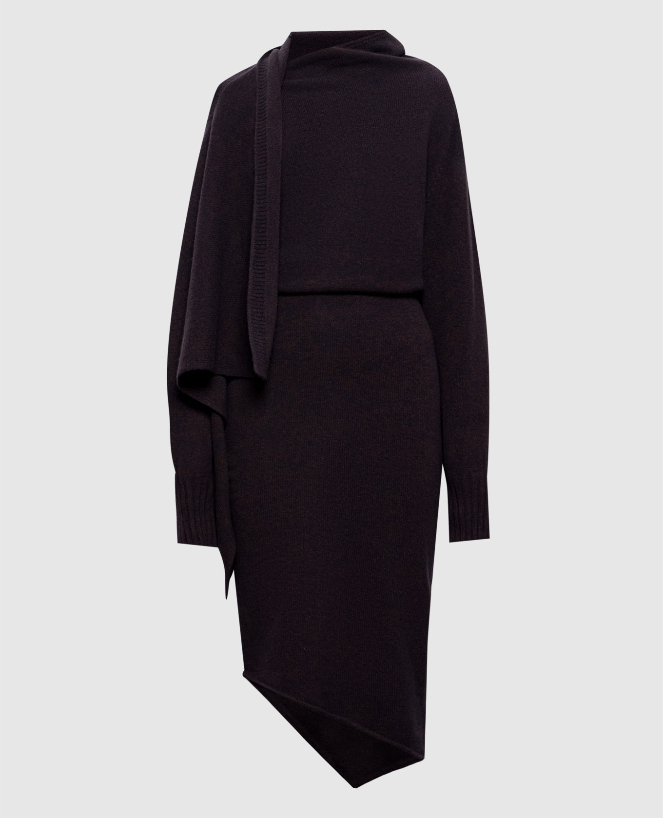Wool and cashmere midi dress