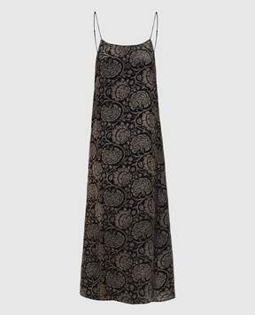 UMA WANG Anaya black floral print dress UP5018