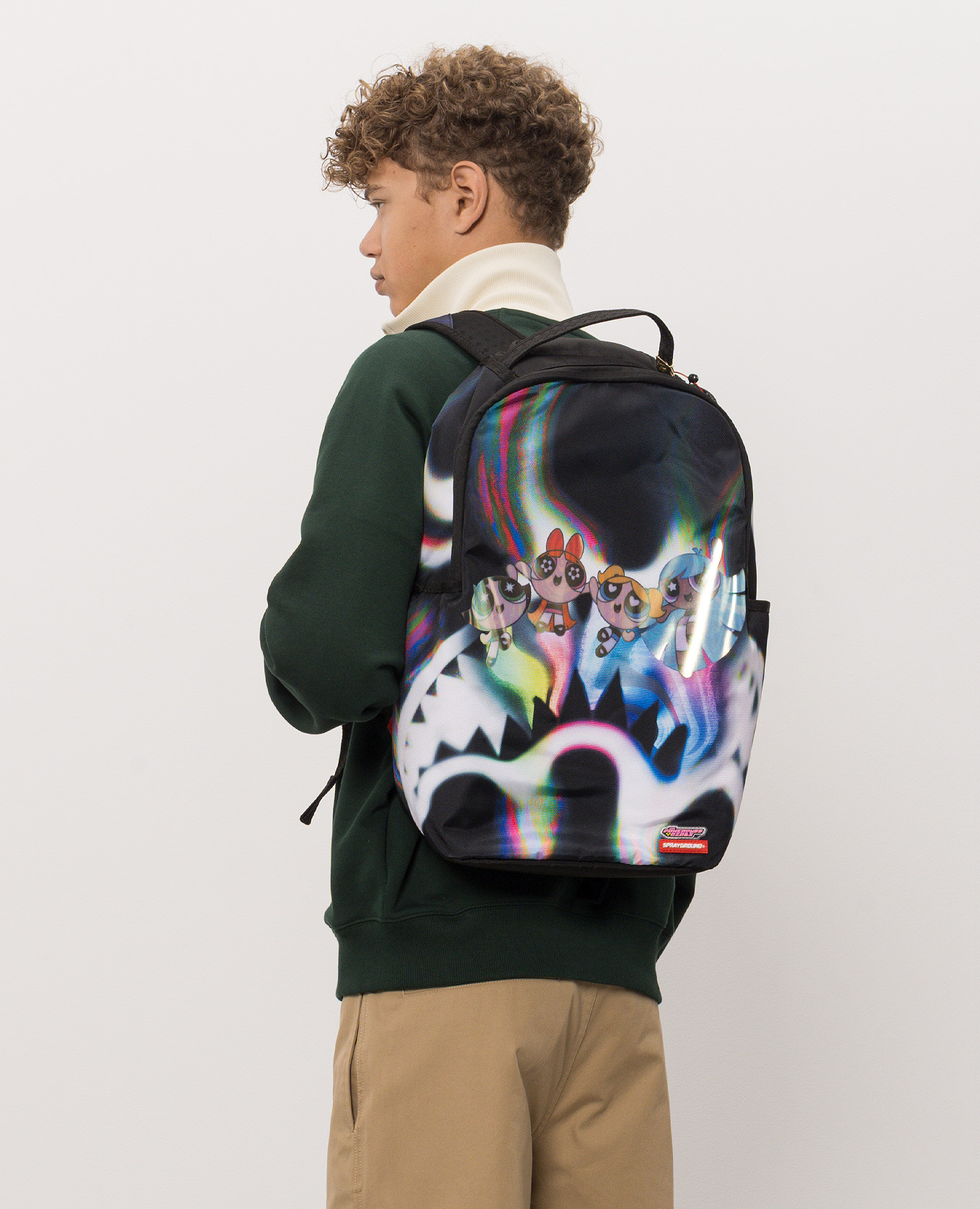 Children's black Powerpuff Girls Power Flex backpack Sprayground 2