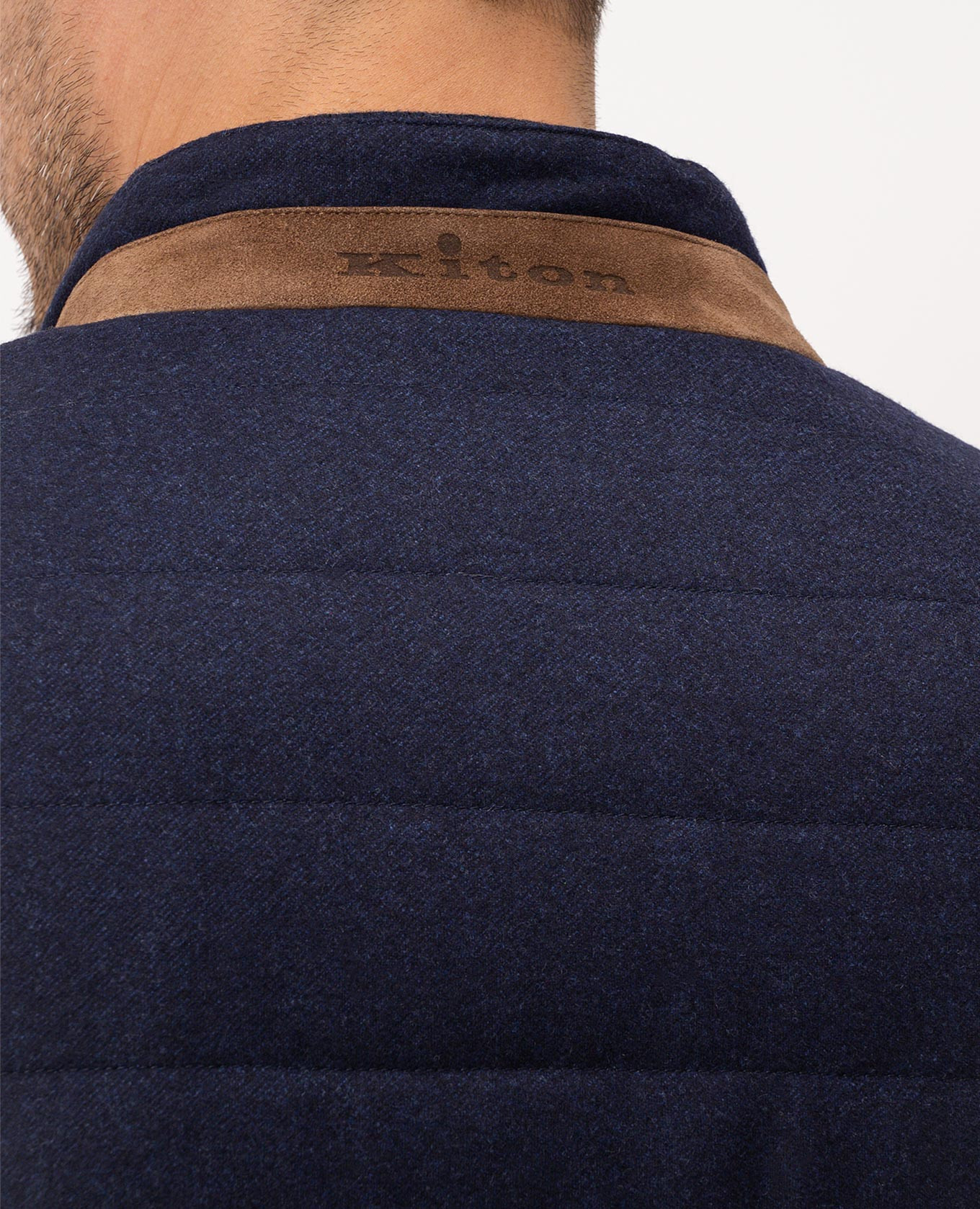 

Blue wool vest Kiton