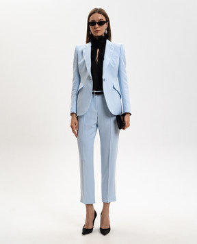 Alexander McQueen Blue wool jacket 857750QEAAA