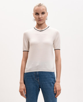 Valentino Ivory wool top 9B3KC74YAC1
