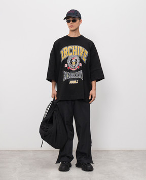 Juun.j Black Max Fit T-shirt with print JC6342P005