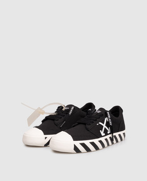 Off-White Black Vulcanized Undercut Sneakers OWIA28QC99FAB001