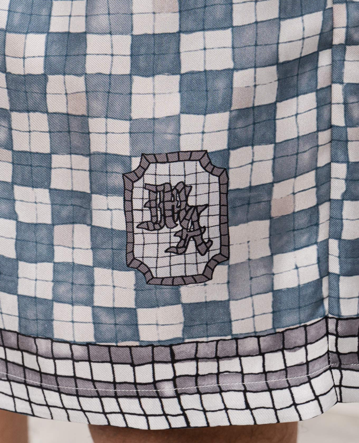 Checked silk shorts AMIRI 5