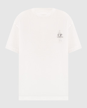 C.P. Company White T-shirt with print MTS166A005100W