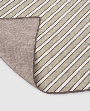 Brunello Cucinelli Green silk pachet scarf MX8680091