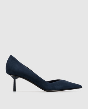 Le Silla VIVIENNE blue suede shoes 4216D060BXPPVEP