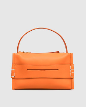 JW Anderson Orange Leather Loafer Bag HB0731LA0383