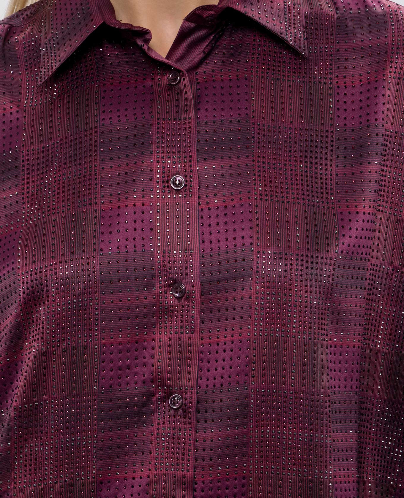 Pink silk blouse with crystals Ermanno Scervino 5