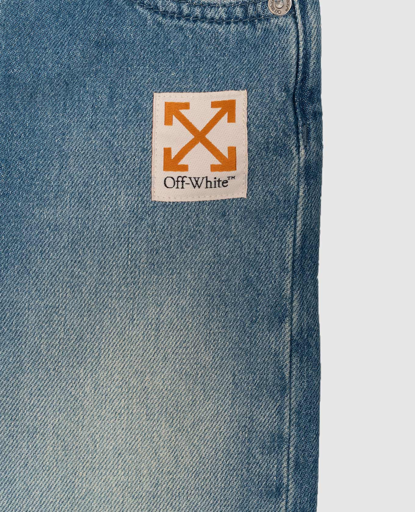 Children's blue jeans with a worn effect Off-White 3