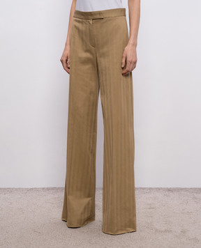 Max Mara Brown patterned pants MXMOLIATO