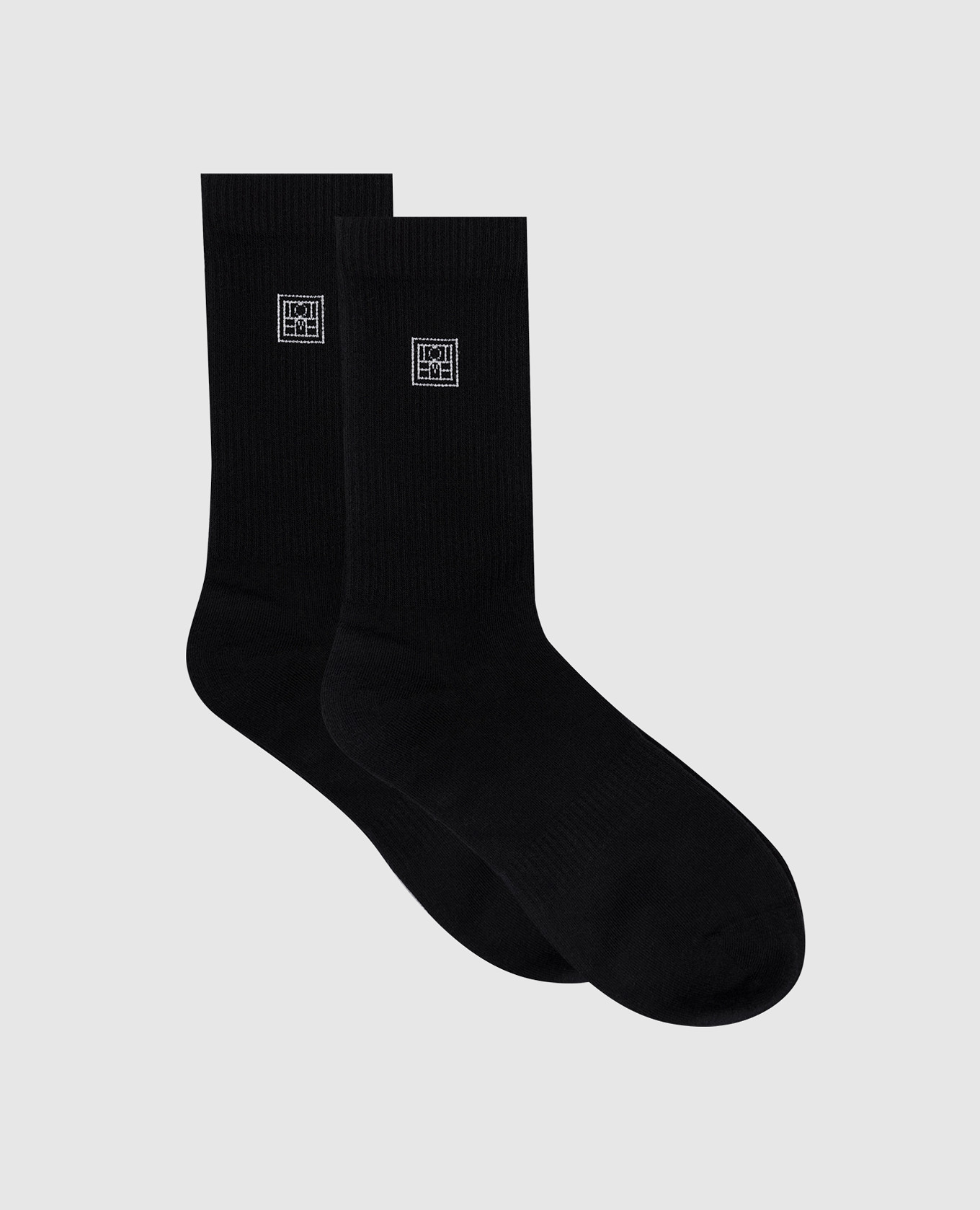

Set of black socks with monogram Toteme