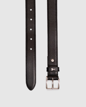 Ami Paris Black leather belt Paris UBL029AL0104