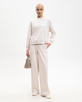 Peserico Beige melange sweatpants A04590J02379E