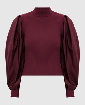 Simkhai Jackie burgundy top 5252164B