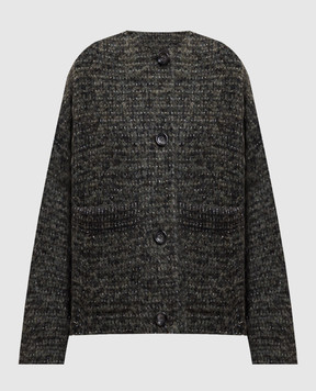 Momoni Mosara green jacket with wool MOJA03952MO