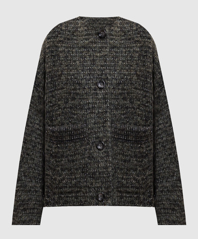 Mosara grüne Jacke aus Wolle