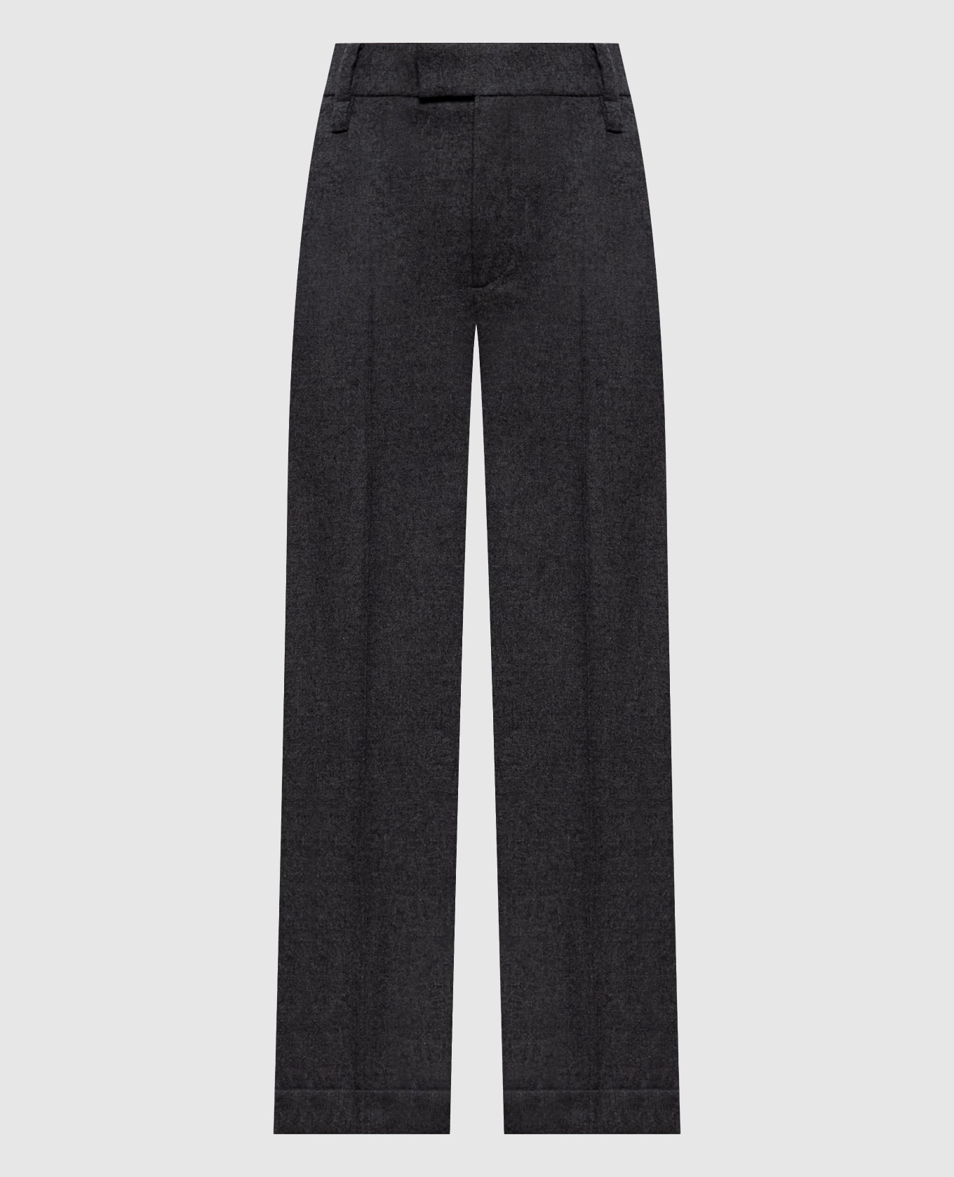 Grey wool and cashmere trousers