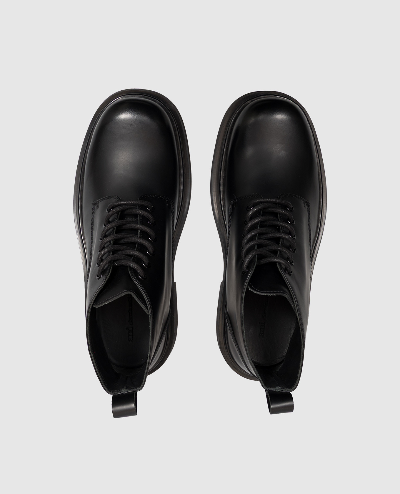 Black leather boots Ami Paris 4