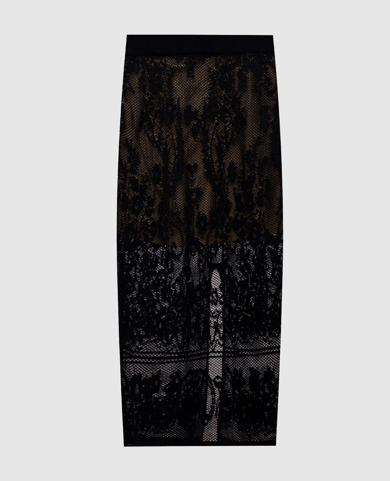 Jupe noire à motifs