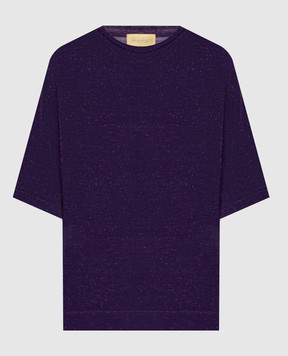 Momoni Iora purple lurex t-shirt MOTS00156MO
