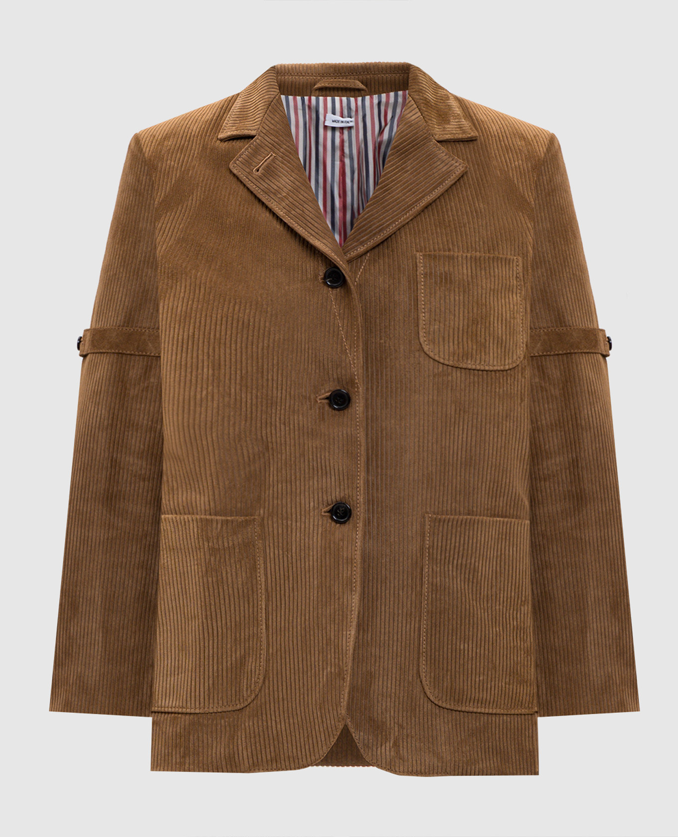 

Brown suede jacket Thom Browne