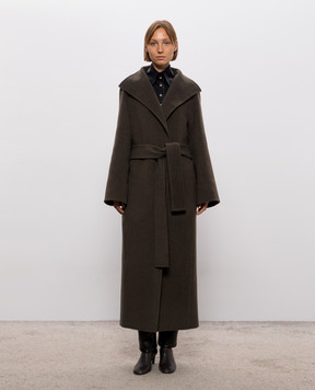 Khaite Romare khaki wool coat with a smell 7159547