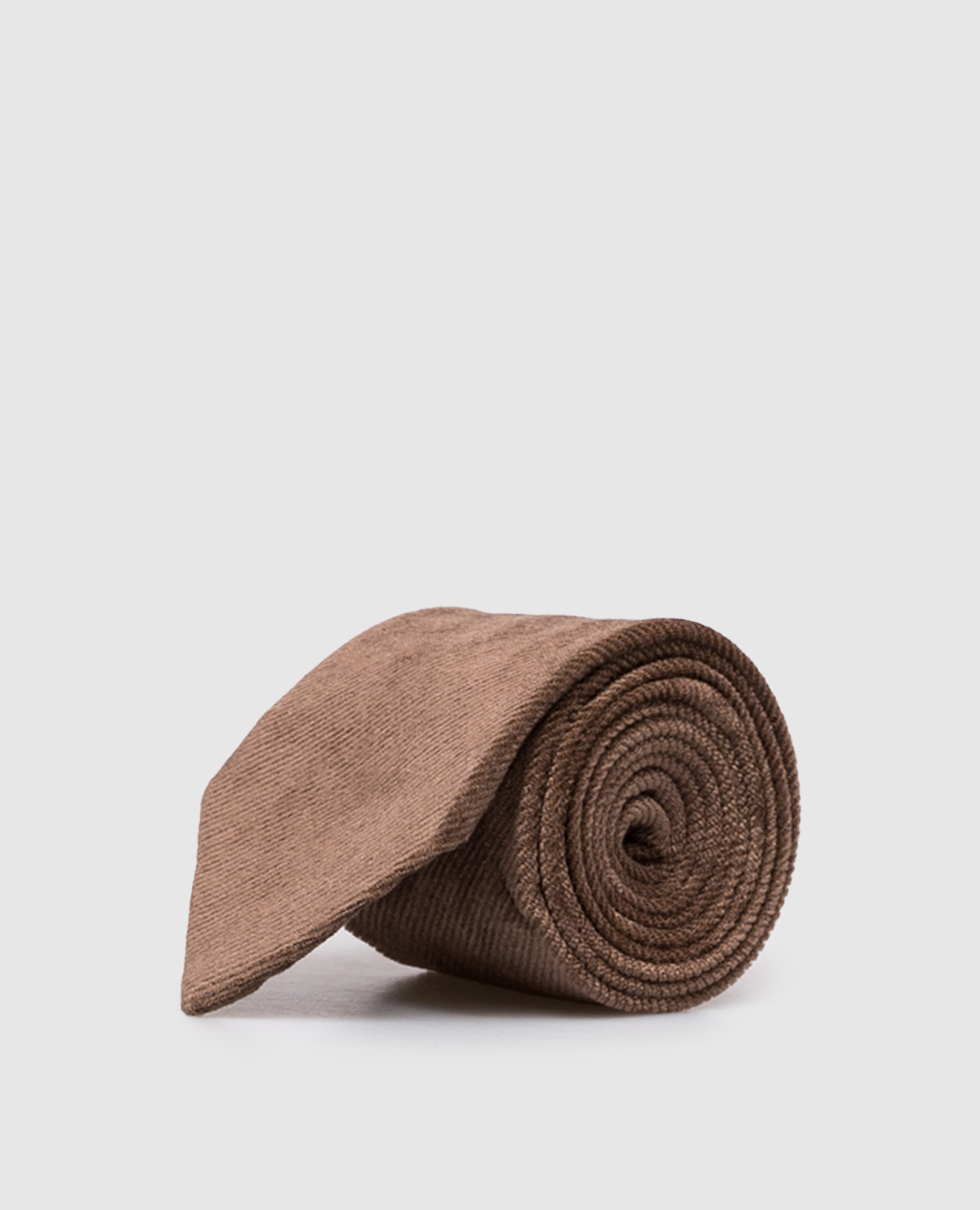 Brown corduroy tie