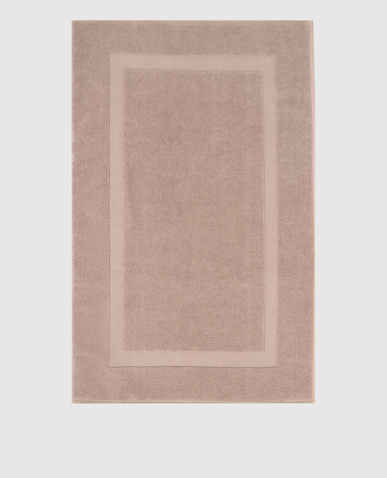 Brown terry bathroom rug Brighton