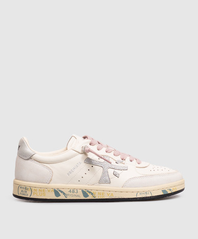 Sneakers in pelle BSKTCLAD color avorio
