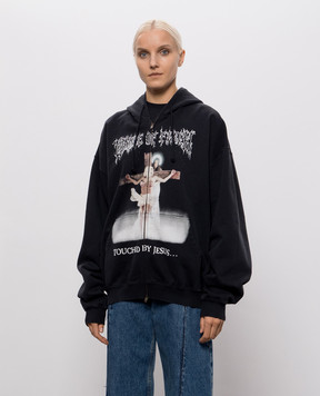 Vetements Black COF JESUS sports jacket MH27ZU208Bw