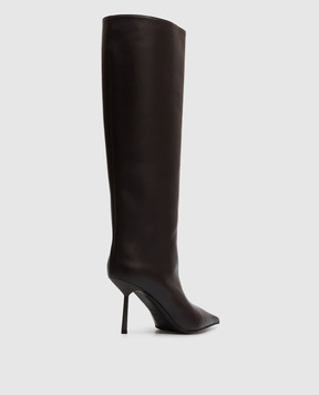 Le Silla Bella brown leather boots 4236C080BMPPGLM