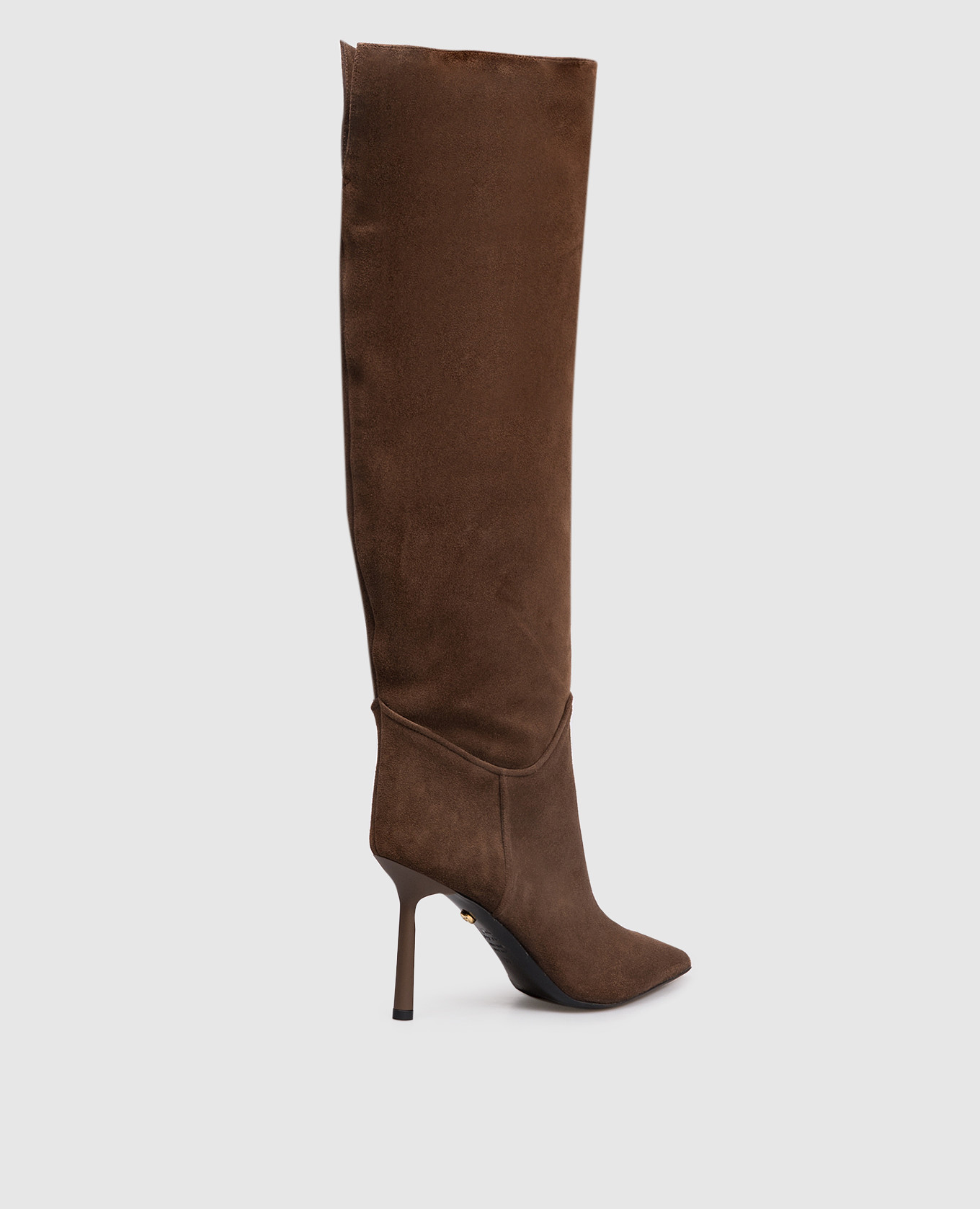 

Brown suede over-the-knee boots Babe Pay Pls