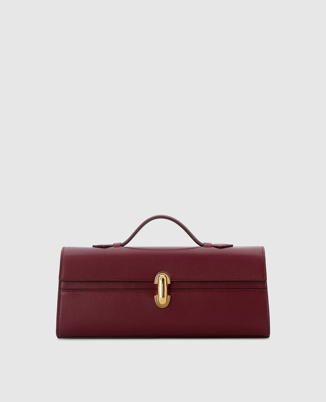 

Burgundy leather Symmetry Pochette clutch Savette