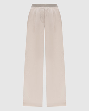 Peserico Beige pants with logo A0460201979