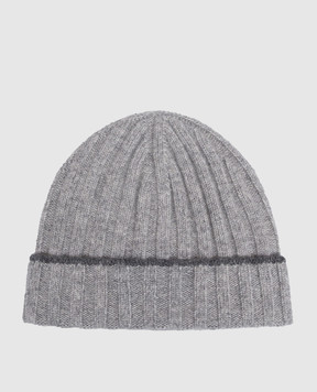 Brunello Cucinelli Gray cashmere hat M2240900