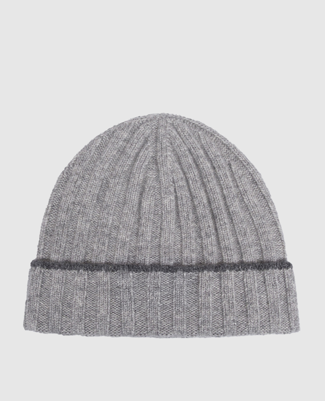 Gray cashmere hat
