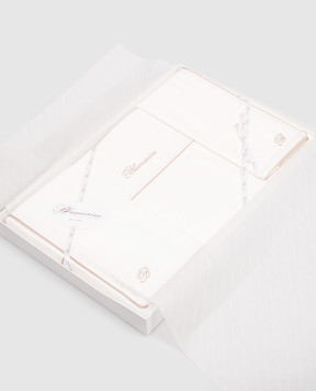 Blumarine Home Ivory bedding set Profilo Blu 250x200 W0000250012