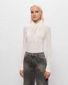 Ermanno Scervino Ivory wool jumper D495M311APATL
