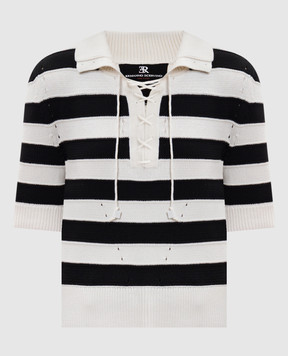 Ermanno Scervino White striped top D485L332IFD