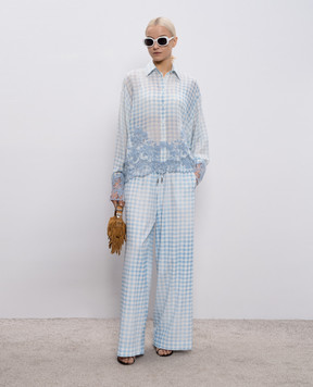 Ermanno Scervino Checked silk blouse D482K317APWCF
