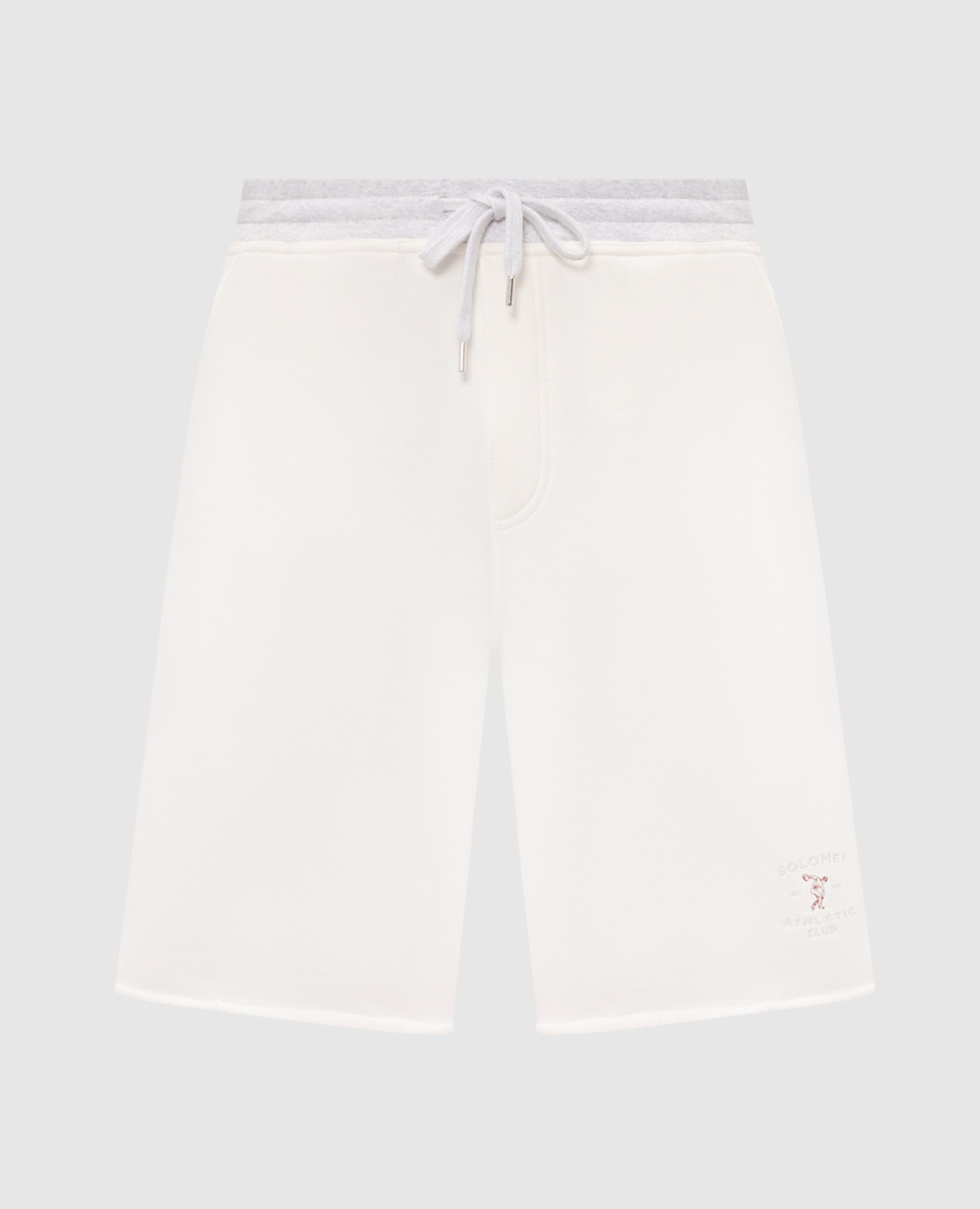 White shorts with embroidery