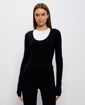 Toteme Black wool jumper 254WRT0571YA0128