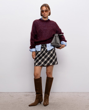 Brunello Cucinelli Burgundy sweater with wool MLC349300P