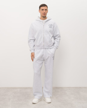 Sporty & Rich Grey insulated tracksuit with print ST10283000GY03PA088830